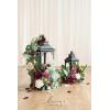 imageLings Moment 6Pack 2ft Artificial Flowers Garland Black ampamp Burgundy Lantern Flower Centerpieces Wedding Aisle Decor Chair Flowers Arch Floral for Signs DIY Table Wall Window Cake DecorationMarsala  Blush