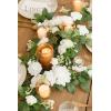imageLings Moment 6Pack 2ft Artificial Flowers Garland Black ampamp Burgundy Lantern Flower Centerpieces Wedding Aisle Decor Chair Flowers Arch Floral for Signs DIY Table Wall Window Cake DecorationWhite