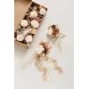 imageLings Moment 8pcs Wedding Aisle Chair Decorations Artificial Pew Flowers Markers Arrangements with Cards Chiffon Ribbons Rust ampamp Sepia Ceremony Chair Back Floral Decor Reception Church Party OutdoorRust  Sepia