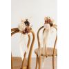 imageLings Moment 8pcs Wedding Aisle Chair Decorations Artificial Pew Flowers Markers Arrangements with Cards Chiffon Ribbons Rust ampamp Sepia Ceremony Chair Back Floral Decor Reception Church Party OutdoorRust  Sepia