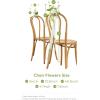 imageLings Moment 8pcs Wedding Aisle Chair Decorations Artificial Pew Flowers Markers Arrangements with Cards Chiffon Ribbons Rust ampamp Sepia Ceremony Chair Back Floral Decor Reception Church Party OutdoorLily White  Olive