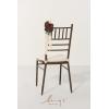 imageLings Moment 8pcs Wedding Aisle Chair Decorations Artificial Pew Flowers Markers Arrangements with Cards Chiffon Ribbons Rust ampamp Sepia Ceremony Chair Back Floral Decor Reception Church Party OutdoorBordeaux Red