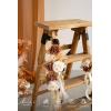 imageLings Moment 8pcs Wedding Aisle Chair Decorations Artificial Pew Flowers Markers Arrangements with Cards Chiffon Ribbons Rust ampamp Sepia Ceremony Chair Back Floral Decor Reception Church Party OutdoorRust  Sepia