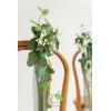 imageLings Moment 8pcs Wedding Artificial Aisle Pew Flowers Chair Decorations Arrangement with Chiffon Ribbons for Ceremony Chair Back Floral Decor Reception Church Rose Hanging Party OutdoorWhtwhite  Sage  Greenery2024 New