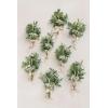 imageLings Moment 8pcs Wedding Artificial Aisle Pew Flowers Chair Decorations Arrangement with Chiffon Ribbons for Ceremony Chair Back Floral Decor Reception Church Rose Hanging Party OutdoorWhtwhite  Sage  Babys Breath