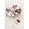 imageLings Moment Peach Wedding Bouquets for Bride Apricot Bridal Bouquets for Bride15 Inch Free Form Artificial Wedding Flower BouquetLilac  Cream