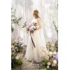 imageLings Moment Peach Wedding Bouquets for Bride Apricot Bridal Bouquets for Bride15 Inch Free Form Artificial Wedding Flower BouquetLilac  Cream