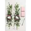 imageLings Moment Wedding Arch Flowers Kit Pack of 4 2pcs Boho Artificial Flowers Garland Arrangements 2pcs Hanging Drapes Ceremony Reception Arbor Backdrop Rust Sepia Floral Outdoor Rose DecorDusty Rose  Mauve