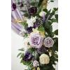 imageLings Moment Wedding Arch Flowers Kit Pack of 4 2pcs Boho Artificial Flowers Garland Arrangements 2pcs Hanging Drapes Ceremony Reception Arbor Backdrop Rust Sepia Floral Outdoor Rose DecorLilac  Gold