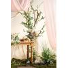 imageLings Moment Wedding Arch Flowers Kit Pack of 4 2pcs Boho Artificial Flowers Garland Arrangements 2pcs Hanging Drapes Ceremony Reception Arbor Backdrop Rust Sepia Floral Outdoor Rose DecorDusty Rose  Mauve Light