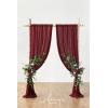 imageLings Moment Wedding Arch Flowers Kit Pack of 4 2pcs Boho Artificial Flowers Garland Arrangements 2pcs Hanging Drapes Ceremony Reception Arbor Backdrop Rust Sepia Floral Outdoor Rose DecorMarsala  Blush