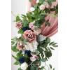 imageLings Moment Wedding Arch Flowers Kit Pack of 4 2pcs Boho Artificial Flowers Garland Arrangements 2pcs Hanging Drapes Ceremony Reception Arbor Backdrop Rust Sepia Floral Outdoor Rose DecorDusty Rose  Navy