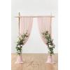 imageLings Moment Wedding Arch Flowers Kit Pack of 4 2pcs Boho Artificial Flowers Garland Arrangements 2pcs Hanging Drapes Ceremony Reception Arbor Backdrop Rust Sepia Floral Outdoor Rose DecorDusty Rose  Mauve
