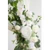 imageLings Moment Wedding Arch Flowers Kit Pack of 4 2pcs Boho Artificial Flowers Garland Arrangements 2pcs Hanging Drapes Ceremony Reception Arbor Backdrop Rust Sepia Floral Outdoor Rose DecorWhite  Sage