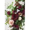 imageLings Moment Wedding Arch Flowers Kit Pack of 4 2pcs Boho Artificial Flowers Garland Arrangements 2pcs Hanging Drapes Ceremony Reception Arbor Backdrop Rust Sepia Floral Outdoor Rose DecorMarsala  Blush