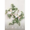 imageLings Moment 2PCS Green Artificial Flower Garland Floral Swags Centerpieces White Wedding Arch Flower Greenery for Sweetheart Table Wall Window Home Garden Outdoor Decor Emerald ampamp Tawny BeigeWhtwhite