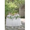 imageLings Moment 2PCS Green Artificial Flower Garland Floral Swags Centerpieces White Wedding Arch Flower Greenery for Sweetheart Table Wall Window Home Garden Outdoor Decor Emerald ampamp Tawny BeigeWhtwhite