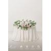 imageLings Moment 2PCS Green Artificial Flower Garland Floral Swags Centerpieces White Wedding Arch Flower Greenery for Sweetheart Table Wall Window Home Garden Outdoor Decor Emerald ampamp Tawny BeigeWhtwhite