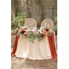 imageLings Moment 2PCS Green Artificial Flower Garland Floral Swags Centerpieces White Wedding Arch Flower Greenery for Sweetheart Table Wall Window Home Garden Outdoor Decor Emerald ampamp Tawny BeigeOrterracotta