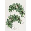 imageLings Moment 2Pack 2ft Artificial Flowers Garland Lantern Flower Centerpieces Wedding Aisle Decor Chair Flowers Arch Floral for Christmas Pew Signs DIY Table Wall Window Decoration Red ampamp SparkleGrnemerald  Tawny Beige