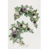 imageLings Moment 2Pack 2ft Artificial Flowers Garland Lantern Flower Centerpieces Wedding Aisle Decor Chair Flowers Arch Floral for Christmas Pew Signs DIY Table Wall Window Decoration Red ampamp SparklePrpllilac  Gold