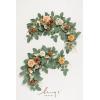 imageLings Moment 2Pack 2ft Artificial Flowers Garland Lantern Flower Centerpieces Wedding Aisle Decor Chair Flowers Arch Floral for Christmas Pew Signs DIY Table Wall Window Decoration Red ampamp SparkleBrnburnt Orange  Peach