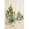 imageLings Moment 2Pack 2ft Artificial Flowers Garland Lantern Flower Centerpieces Wedding Aisle Decor Chair Flowers Arch Floral for Christmas Pew Signs DIY Table Wall Window Decoration Red ampamp SparklePrpllilac  Gold