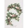 imageLings Moment 2Pack 2ft Artificial Flowers Garland Lantern Flower Centerpieces Wedding Aisle Decor Chair Flowers Arch Floral for Christmas Pew Signs DIY Table Wall Window Decoration Red ampamp SparklePkdusty Rose  Mauve