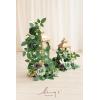imageLings Moment 2Pack 2ft Artificial Flowers Garland Lantern Flower Centerpieces Wedding Aisle Decor Chair Flowers Arch Floral for Christmas Pew Signs DIY Table Wall Window Decoration Red ampamp SparkleGrnemerald  Tawny Beige