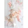imageLings Moment 2pcs Artificial Welcome Sign Swag Wedding Arch Flowers Decorations Floral Eucalyptus Willow Garland Dusty Blue ampamp Navy Rose Ceremony Party Reception Easel Door Wall Home Entryway OutdoorPkglowing Blush