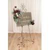 imageLings Moment 2pcs Artificial Welcome Sign Swag Wedding Arch Flowers Decorations Floral Eucalyptus Willow Garland Dusty Blue ampamp Navy Rose Ceremony Party Reception Easel Door Wall Home Entryway OutdoorRed Marsala  Blush