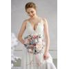 imageLings Moment Opulent Brown Bridal Bouquet for Bride Beige Wedding Bouquets for Bride 13 Inch Silk Round Artificial Wedding Flowers BouquetsPkdusty Rose  Grey