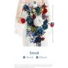 imageLings Moment Purple Bridal Bouquet Cascading Plum Wedding Bouquets for Bride 13 Inch Bride Bouquets for Wedding Artificial Flowers BouquetsBluburgundy  Navy Blue