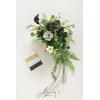 imageLings Moment Purple Bridal Bouquet Cascading Plum Wedding Bouquets for Bride 13 Inch Bride Bouquets for Wedding Artificial Flowers BouquetsGrnforest Green