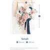 imageLings Moment Purple Bridal Bouquet Cascading Plum Wedding Bouquets for Bride 13 Inch Bride Bouquets for Wedding Artificial Flowers BouquetsPkdusty Rose  Navy
