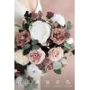 imageLings Moment Purple Bridal Bouquet Cascading Plum Wedding Bouquets for Bride 13 Inch Bride Bouquets for Wedding Artificial Flowers BouquetsPkdusty Rose and Mauve 02