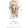 imageLings Moment Purple Bridal Bouquet Cascading Plum Wedding Bouquets for Bride 13 Inch Bride Bouquets for Wedding Artificial Flowers BouquetsPkexquisite Dusty Rose  Cream