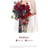 imageLings Moment Purple Bridal Bouquet Cascading Plum Wedding Bouquets for Bride 13 Inch Bride Bouquets for Wedding Artificial Flowers BouquetsRedburgundy  Navy Blue