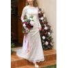 imageLings Moment Purple Bridal Bouquet Cascading Plum Wedding Bouquets for Bride 13 Inch Bride Bouquets for Wedding Artificial Flowers BouquetsRedfascinating Marsala  Blush