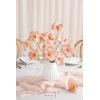 imageLings Moment Tulips Artificial Flowers 12pcs Fake Tulip Faux PU Foam Greenery Stems Plant for DIY Wedding Bouquets Centerpieces Arrangements Bridal Shower Party Home Decorations Peach Pearl