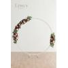 imageLings Moment Wedding Arch Artificial Flowers Ceremony Backdrop 4 Swags of Rose Arbor Centerpieces Decorations Marsala Blush Red White Outdoor Hanging Party Reception Floral Garland Arrangement DecorMarsala  Blush