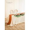 imageLings Moment Wedding Arch Artificial Flowers Ceremony Backdrop 4 Swags of Rose Arbor Centerpieces Decorations Marsala Blush Red White Outdoor Hanging Party Reception Floral Garland Arrangement DecorSunset Terracotta