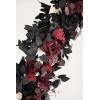 imageLings Moment Wedding Arch Artificial Flowers Ceremony Backdrop 4 Swags of Rose Arbor Centerpieces Decorations Marsala Blush Red White Outdoor Hanging Party Reception Floral Garland Arrangement DecorBlack  Burgundy