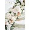 imageLings Moment Wedding Arch Artificial Flowers Ceremony Backdrop 4 Swags of Rose Arbor Centerpieces Decorations Marsala Blush Red White Outdoor Hanging Party Reception Floral Garland Arrangement DecorWhite  Sage
