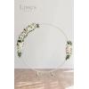 imageLings Moment Wedding Arch Artificial Flowers Ceremony Backdrop 4 Swags of Rose Arbor Centerpieces Decorations Marsala Blush Red White Outdoor Hanging Party Reception Floral Garland Arrangement DecorWhite  Sage