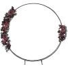 imageLings Moment Wedding Arch Artificial Flowers Ceremony Backdrop 4 Swags of Rose Arbor Centerpieces Decorations Marsala Blush Red White Outdoor Hanging Party Reception Floral Garland Arrangement DecorBlack  Burgundy