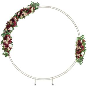 imageLings Moment Wedding Arch Artificial Flowers Ceremony Backdrop 4 Swags of Rose Arbor Centerpieces Decorations Marsala Blush Red White Outdoor Hanging Party Reception Floral Garland Arrangement DecorMarsala  Blush