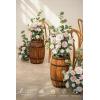 imageLings Moment 175quot Tall Standing Artificial Flowers Arrangements 4pcs Fall Wedding Aisle Runner Chair Decorations Blush ampamp Pink Centerpieces for Ceremony Reception Rose Floral Party OutdoorPkgrowing Blush