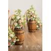 imageLings Moment 175quot Tall Standing Artificial Flowers Arrangements 4pcs Fall Wedding Aisle Runner Chair Decorations Blush ampamp Pink Centerpieces for Ceremony Reception Rose Floral Party OutdoorPkblush Garden