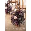 imageLings Moment 175quot Tall Standing Artificial Flowers Arrangements 4pcs Fall Wedding Aisle Runner Chair Decorations Blush ampamp Pink Centerpieces for Ceremony Reception Rose Floral Party OutdoorPrdeep Plum  Petal Pink